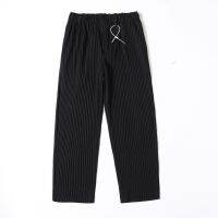 The Correct Version Of HOMME Issey Miyake Pleated Pants JF150 High Street Japanese Tide Loose Straight Casual Striped Suit Pants