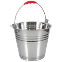 Stainless Steel Bucket Round Galvanized Metal Multipurpose Milk Large Capacity Multifunctional Handle