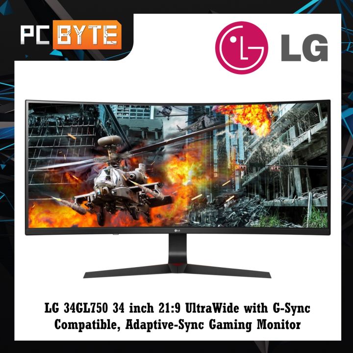 34” 21:9 Gaming Monitor with G-Sync® Compatible - 34GL750-B