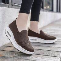 Casual Female Sneakers Womens 2023 Summer Trend Platform Wedges Vulcanized Shoes Comfortable Breathable Mesh Knit Running Shoes