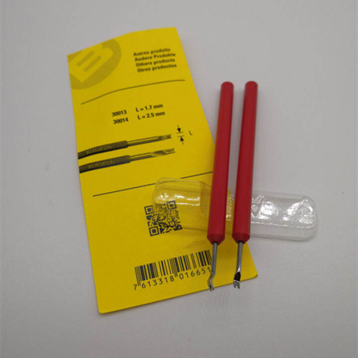 Watch maintenance tool Bergeon 5430 red needle, oil wire, jacket