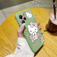 เคส Chenyyka สำหรับ Xiaomi Poco X5 Pro 5G Redmi Note 12 Pro Speed 5G Note 12G Note 12 5G เคสลาย Hello Kitty บางสวยงามเคสโทรศัพท์ดีไซน์ใหม่ขอบสี่เหลี่ยมเคสนิ่มป้องกันปลอกซิลิโคนกันกระแทก