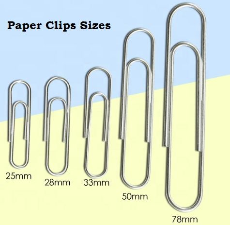 (Lt Stationery)Document File Paper Clips Metal Silver Tone | Lazada PH