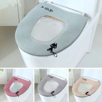 【LZ】 Universal Winter Toilet Seat Covers Thicken Soft Toilet Seat Cushion Bathroom Closestool Toilet Pad Mat Toilet Lid Accessories