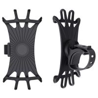 Universal Shockproof Elastic Silicone Mount Phone Holder Stand Riding Cycling Motorcyle Bicycle MTB Phone GPS Support Bracket