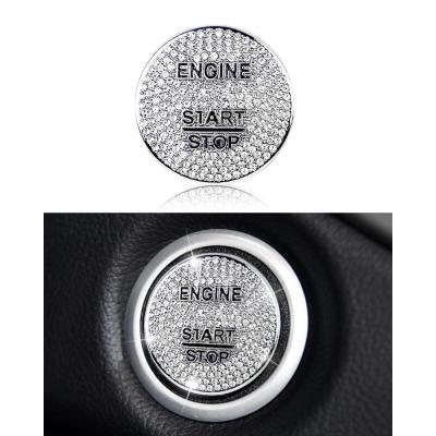[Hot K] สำหรับ Mercedes-Benz อุปกรณ์ตกแต่งภายในฝาครอบปุ่มเริ่มต้นหยุดหมวกกระดุมจุดระเบิดสำหรับ C CLA CLS E Glgle K GLS-Class