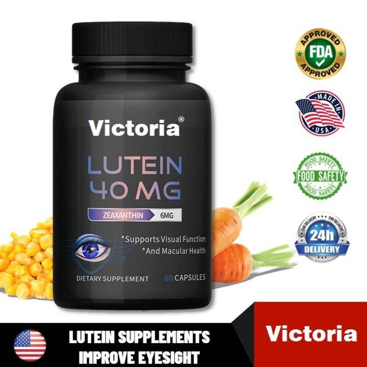 Lutein 40mg With Zeaxanthin, Supports Eye Health,Vegan, Gluten Free