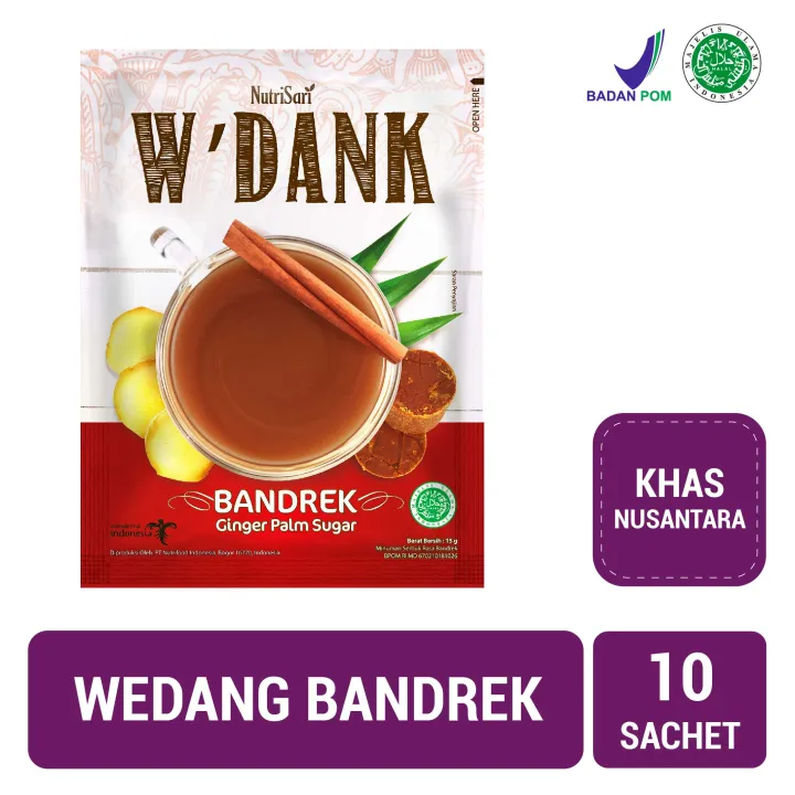 W'dank Bandrek 10 sachet Minuman Tradisional Wedang Bandrek Lazada