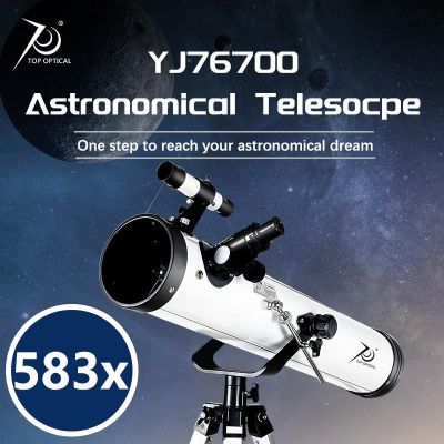 TOPOPTICAL รูรับแสงขนาดใหญ่กล้องโทรทรรศน์ดาราศาสตร์583x,โมโน76700ตั้งแคมป์กล้องส่องทางไกลมืออาชีพสำหรับเด็กเดินเขา
