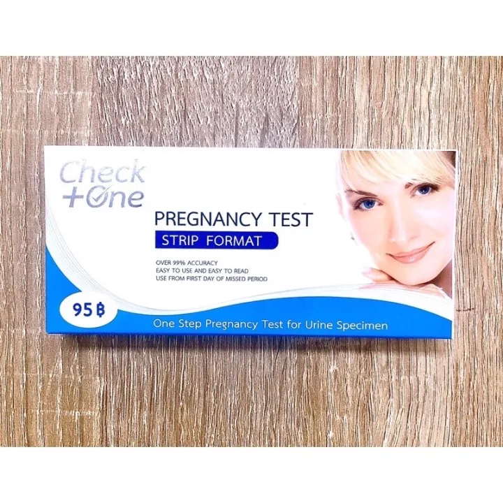 ที่ตรวจครรภ์แบบจุ่ม Check One Pregnancy Test Strip Format Lazada.co.th