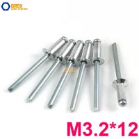 〖Maximus metals〗100ชิ้น M3.2x12อลูมิเนียม Countersunk ตาบอด Rivet หมุดป๊อปปลายเปิด