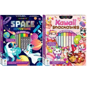 Kaleidoscope Kawaii Snackables Coloring Book Kit