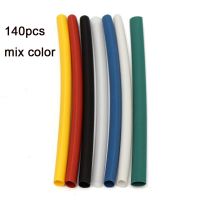 140 Pcs colorful Tubing Polyolefin multi-color Heat Shrink Wire Wrap Sleeve Car Electrical Cable Tube hot selling free shipping Cable Management