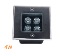 ไฟ LED ใต้ไฟสนาม3W/4W LED ทางเดินในสวนไฟสนามกลางแจ้ง AC85-265V โคมไฟสนามฝัง DC2v IP67