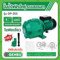 ปั๊มเจ็ทคู่ดูดลึก ปั๊มไฟฟ้าเจ็ทคู่บาดาล 1HP 220V GB-DP-255 เกนบุ