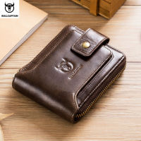 BULLCAPTAIN nd mens Wallet Genuine Leather Purse Male Rfid Wallet Multifunction Storage Bag Coin Purse Wallets Card Bags