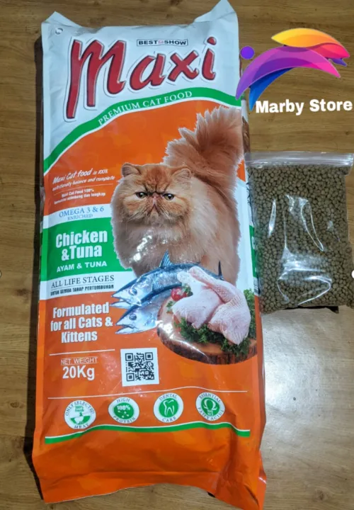 MAXI CAT FOOD chicken tuna Maxi Makanan kucing 800 gram Lazada