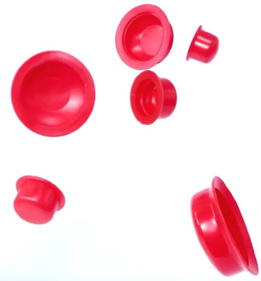 【2023】20pcs Silicone Rubber Cap Plug Thread Protection Cover Hose Sleeve Blanking End Cap Inserts Sealing Hole Plug Red M4-M10