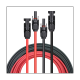 1Set Solar Extension Cable Wire Black + Red 12AWG(4mm2) with Female and Male Solar Connector Solar Panel Extension Cable Red&Black Solar Extension Cable Solar Cable