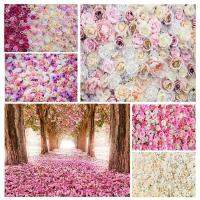 Flowers Birthday Party Photo Backdrops Vinyl  Background for Valentine Day Wedding Lovers Children Photoshoot Photography Props Colanders Food Straine