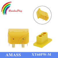 Amass XT60-PW ชายหญิงเชื่อมต่อสำหรับ RC LiPo แบตเตอรี่ PCB คณะกรรมการชิ้นส่วนทองเหลืองทองกล้วยกระสุนเสียบ