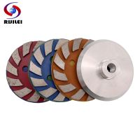 4 PCS/Set 4Inch Diamond Polishing Pad Dry/Wet Metal Grinding Disc for Granite Morble Concrete Floor Grinding Wheel Cup