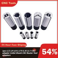 1pcs 1/2 1/4 1/8 3.175 6.35 12.7 CNC adapter Collet Shank CNC Router เครื่องมือ อะแดปเตอร์ผู้ถือเครื่องตัดมิลลิ่ง Chuck Conversion Chuck