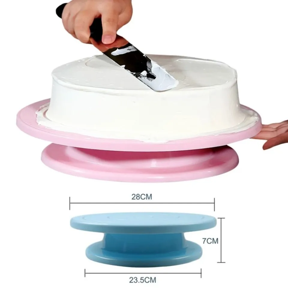 Cake Turntable Round Cake Stand Baking Tools DIY Mold Rotating Stable Cake  Turntable for Decorating Pastries Cupcake Desserts