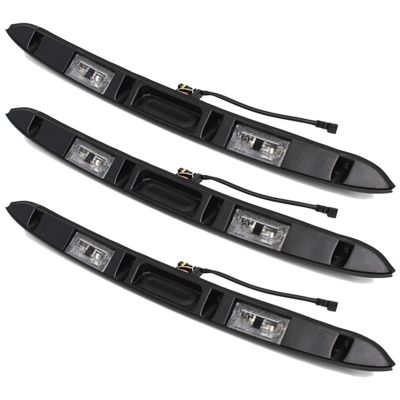 3Pcs ABS Trunk Grip License Plate Light Trim Assembly for BMW E46 325I 323I 328I 51137171699