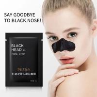 Platina Bamboo Charcoal Acne Removing Nose Mask Tear Nose Absorbing Mask Pull Black Mineral Mud Mud O9T6