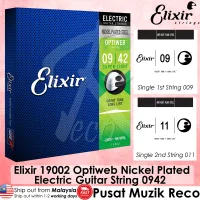 Elixir 19002 Optiweb Coated Electric Guitar String 0942 Super