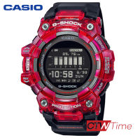 CASIO G-Shock  G-SQUAD นาฬิกาข้อมือ สายเรซิน รุ่น GBD-100SM-4A1DR (สีแดง / ดำ)