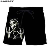 Jumetst ผู้ชายผู้หญิง 3D ซุปเปอร์สตาร์ Tupac ขนาดใหญ่พิเศษ Street Wear บอร์ดกางเกงขาสั้นแฟชั่นฤดูร้อนชายหาดลำลองกีฬากางเกงขาสั้น XS-5XL