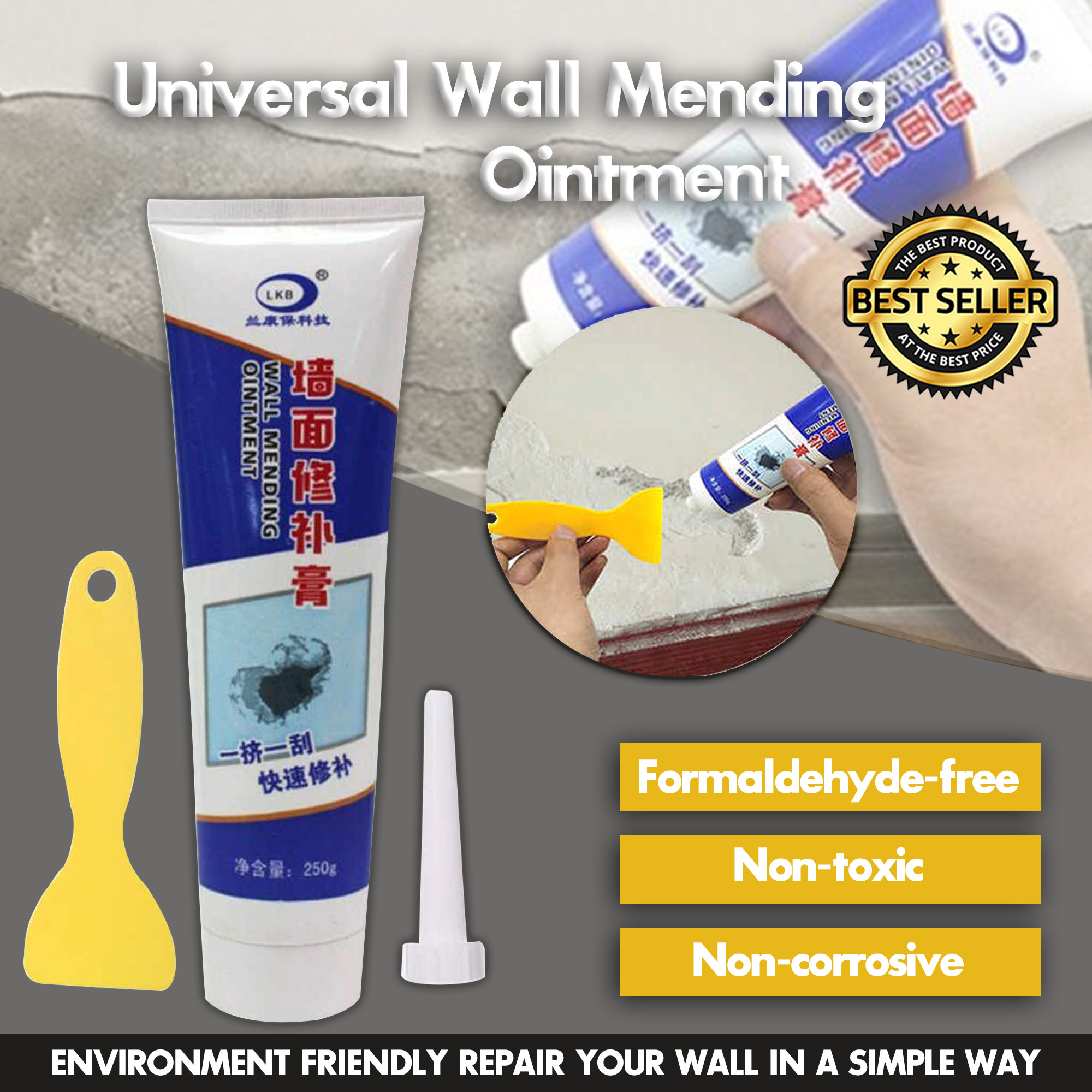 Wall Fix Wall Repair Cream Universal Mending Ointment Grouts Sealant Wall Tool 