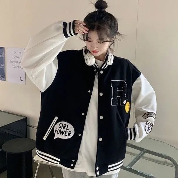 Inspirasi Outfit on X: Jaket varsity baseball korean — a thread   / X