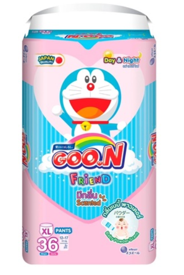 goon-friend-กูนน์เฟรนด์-ผ้าอ้อมเด็กสำเร็จรูป-รุ่น-เดย์-amp-ไนท์-กลิ่นเบบี้-พาวเดอร์-size-jumbo-แพ็ค-1-ห่อ