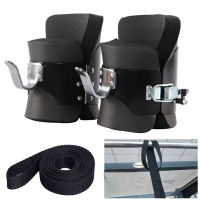 1 Pair Inversion Gravity Boots Hanging Pull Up Boots with Comfortable Foam Padding and Safe Locking Clips