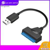 Gratis Ongkir USB 2.0ไปยัง SATA 22pin สายแปลงอะแดปเตอร์สำหรับฮาร์ดไดรฟ์ฮาร์ดดิสก์ SSD 2.5in