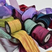 【YF】◊❏▲  1Yard 50mm Pleated Hair Bow Making Bouquet Wrapping Accessories