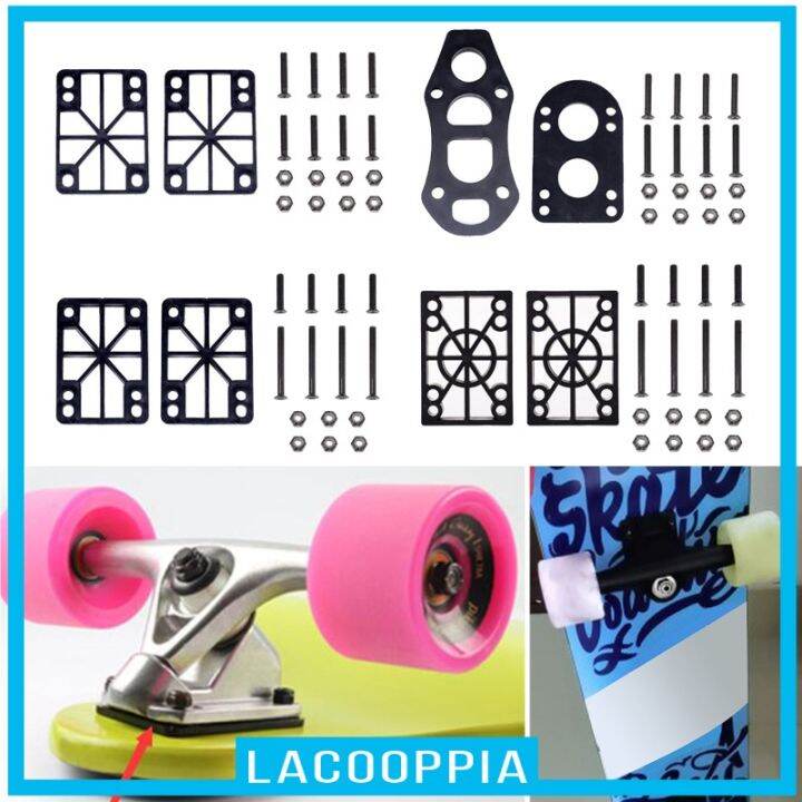 lacooppia-แผ่นรองรับแรงกระแทกสําหรับสเก็ตบอร์ด-riser-pad