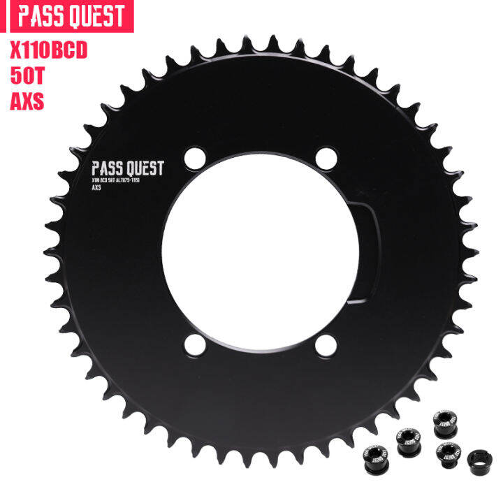 pass-quest-110bcd-flat-top-axs-chainring-แคบกว้างฟัน48t-58t-road-bike-chainwheel-ปิดแผ่นสำหรับ-sram-12spee-axs-crankset