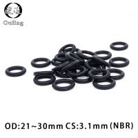 20ชิ้น/ล็อต NBR ซีล O-Ring Nitrile ยางแหวนปะเก็น CS 3.1มม. ความหนา OD 21/22/23/24/25/26/27/28/29/30*3.1มม. ซีล O แหวนน้ำมันแหวนวงแหวน