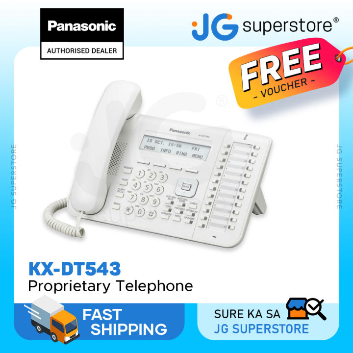 Panasonic KX-DT543 Digital Proprietary Telephone with 24 Programmable  Function Keys, 3-Line LCD Display, Built-In Electronic Hook Switch (EHS)  and Speaker Phone Feature (White) JG Superstore Lazada PH