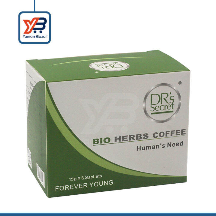 Bio Herbs Coffee 10 Sachets *15g Green (One Box)&(3 Sachets) Lazada