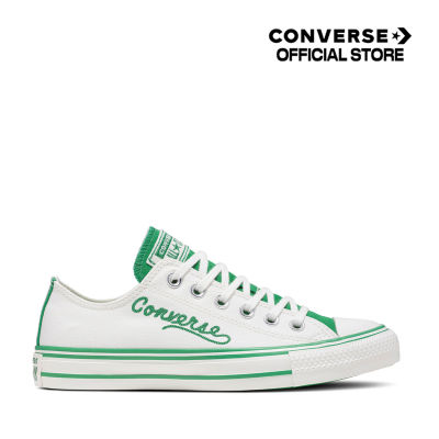 Converse รองเท้าผ้าใบ Sneaker คอนเวิร์ส Chuck Taylor All Star Sport Remastered Ox WHITE/GREEN Women (A07142C) A07142CF3WTGN