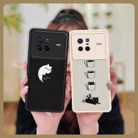 leather simple Phone Case For VIVO X80 luxurious advanced Anti-knock couple heat dissipation youth Cartoon protective