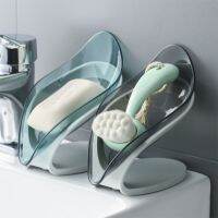 sucker leaf soap box bathroom water-free tray non-slip drainage storage accessories