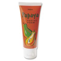 Mistine Papaya Facial Foam 100 g. มิสทีน สูตรผสมมะละกอ โฟมล้างหน้า โฟมมะละกอ โฟมทำความสะอาดผิวหน้า.