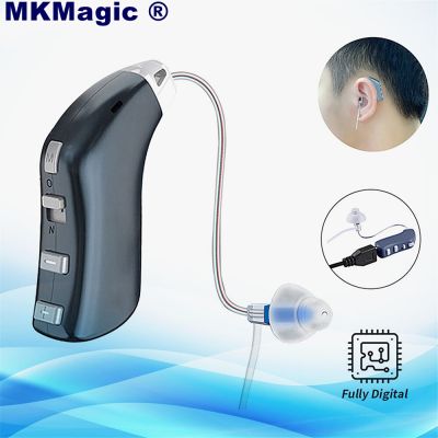ZZOOI 20 channel Hearing Aid Rechargeable Hearing Device BTE Ear Hearing Aids for The Elderly Audifonos Sound Amplifier for Deafness