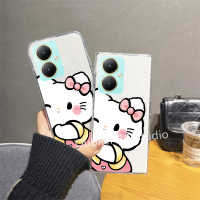 เคสโทรศัพท์ VIVO Y27 Y78 Y36 V27e V27 Pro Y35 Y16 4G 5G 2023 เคส ปลอก ข้อเสนอพิเศษ ความคิดสร้างสรรค์การออกแบบใหม่ น่ารัก HelloKitty ซิลิโคนใส กันกระแทก ปกอ่อน Case